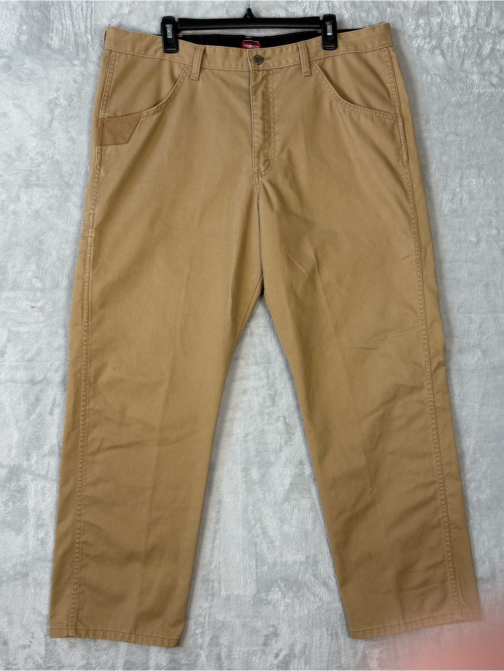 Wrangler Pants Mens 38x30 Beige Khaki Workwear Carpenter Work Pants